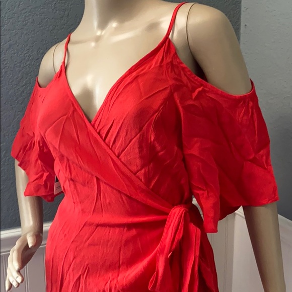 NWT Lush Med Wrap Dress - Picture 3 of 8